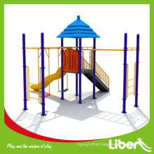 Tube Slides Kids Backyard Playground com Slides e Swing Set